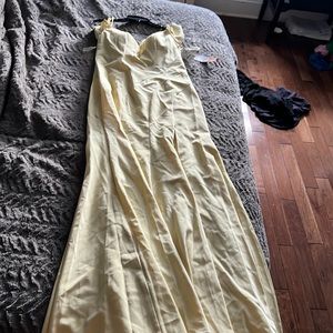 Yellow formal dress